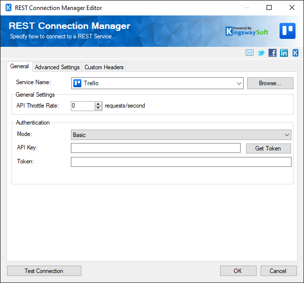 SSIS REST Trello Connection Manager